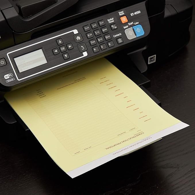 Limited Papers (TM), Carbonless Sheets, Superior, Pre Collated, Multi part, Bond Finish. (2 Part Reverse, 8.5 x 11 Inch, Canary/White (5887), 1 Ream)