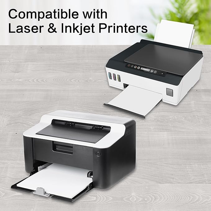 L LIKED 100 Shipping Labels - 4"x 6", Single Sheet, Printable Labels for Laser & Inkjet Printers, Self Adhesive Address Mailing Postage Labels Stickers (100 Sheets)