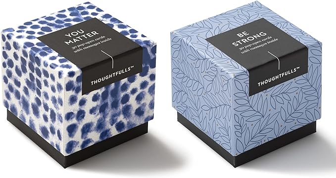 Compendium ThoughtFulls Pop-Open Cards — 2-Pack of You Matter, Be Strong — 60 Pop-Open Cards, Each with a Different Message Inside