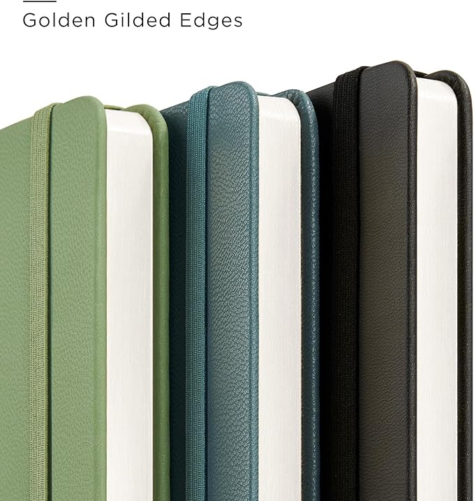 A5 Lined Leather Journal and Pen Set for Women&Men, Gift Box Included, Hardcover Notebook with 160 Pages 100GSM Thick Paper, for Work, Business, School or Home Writing(Purple)