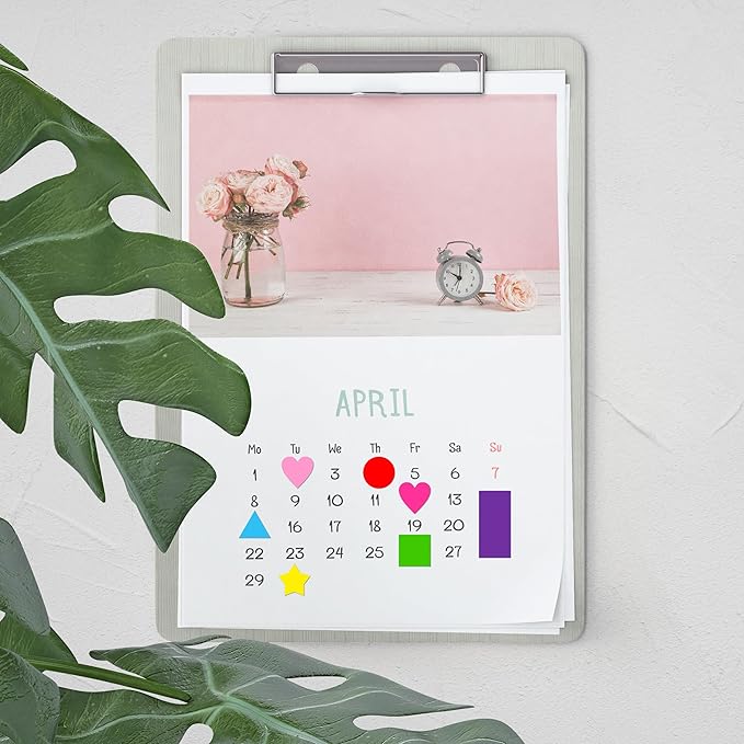 YSHIHE 4032 PCS Multi Shape Stickers 7 Colors 6 Shaped Stickers,Coding Labels,Dot Stickers for Toddlers Kid DIY Student Classroom Office(Round,Hearts,Stars,Triangle,Square,Rectangle)