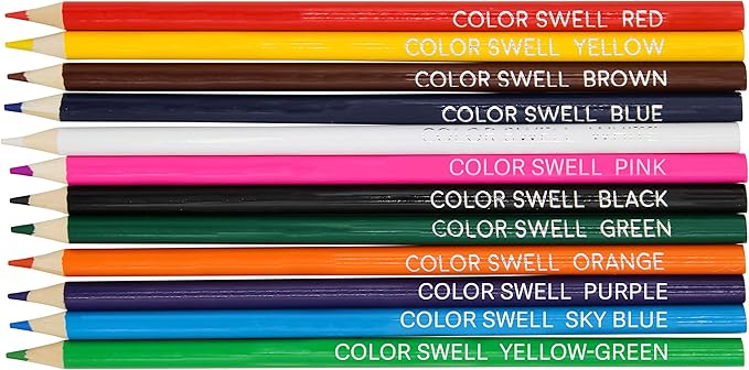 Color Swell Bulk Colored Pencil Packs 60 Sets 12 Count Assorted Vibrant Pre-Sharpened Colors 720 Total Perfect for Kids, Teachers and Classrooms