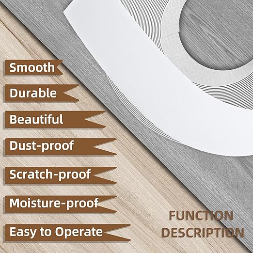 GSCIT Club White Edge Banding, 7/8 inch x 50ft Melamine Edge Banding with Hot Melt Adhesive Preglued Cabinet Edge Banding Flexible White Veneer