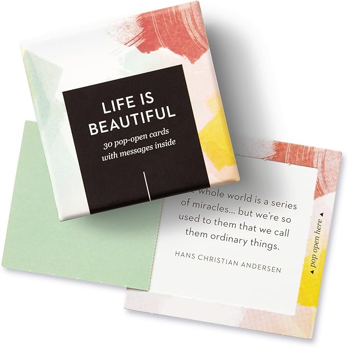 Compendium ThoughtFulls Pop-Open Cards — Life is Beautiful — 30 Pop-Open Cards, Each with a Different Inspiring Message Inside