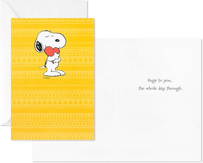 Hallmark Peanuts Birthday Cards Assortment, Snoopy Designs (12 Cards with Envelopes)
