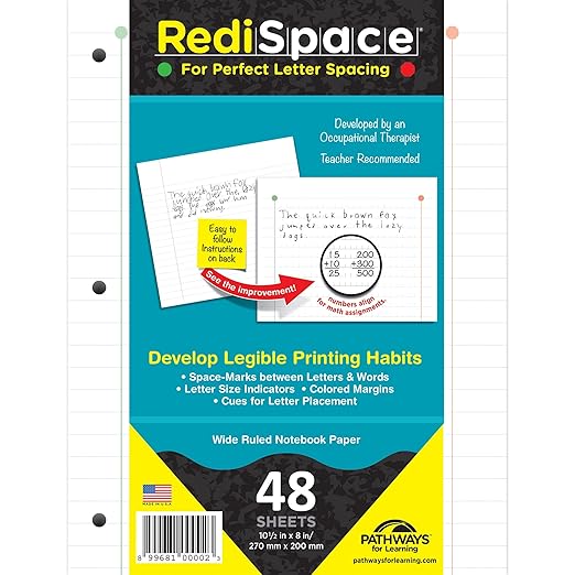Notebook Filler Paper White 10-1/2 x 8 in