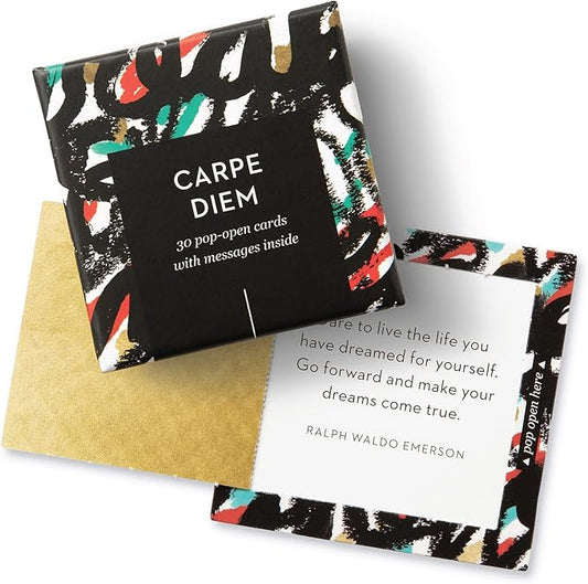 Compendium ThoughtFulls Pop-Open Cards — Carpe Diem — 30 Pop-Open Cards, Each with a Different Inspiring Message Inside