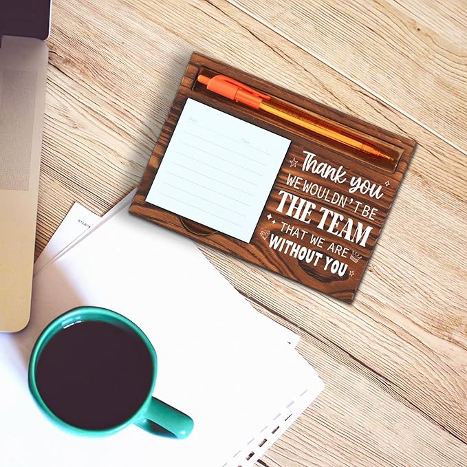 Thank You Gift for Team, Coworkers Gifts for Men Women, Team Employee Appreciation Gifts, We Wouldn't Be The Team That We are Without You Office Self-Stick Note Pad Holders SD133