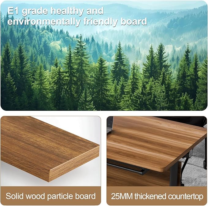 Conference Room Table with Flip-Top Design for Dynamic Meetings, Business Table Computer Desk with Heavy-Duty Frame,Foldable Seminar Meeting Tables for Home Office (6, C, 61IN)