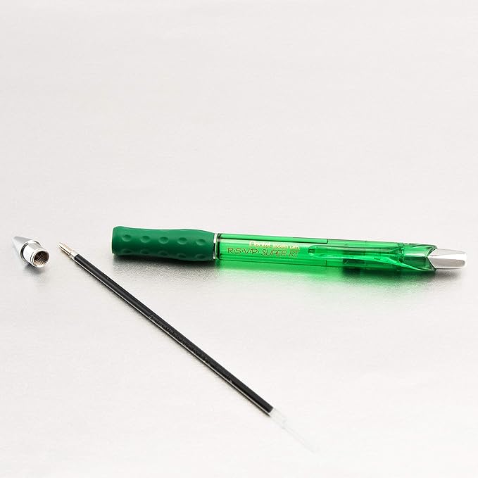 Pentel RSVP Super RT Ballpoint Pen, (1.0mm) Medium Line, Assorted Ink (DPSV), 4-pk - BX480BP4M1