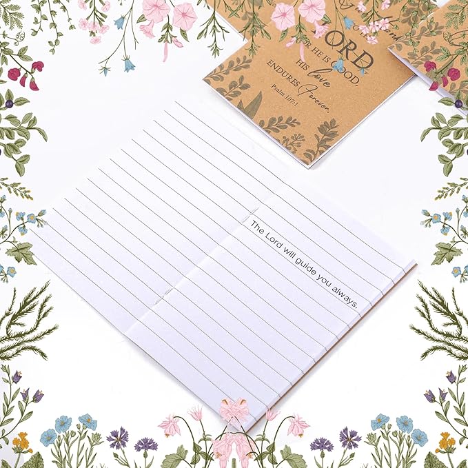 Ctosree 50 Pcs Bible Verse Prayer Journal Notebook Christian Note Pads Bulk mini Inspirational Notebook Religious Scripture Church Notepad for Women 3.15 x 5 Inches (Brown)