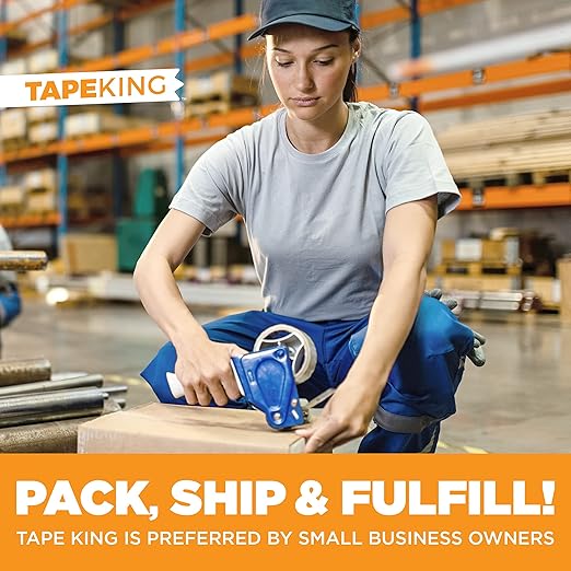 Tape King Clear Packing Tape - XL 110 Yards Per Roll (36 Rolls) - 1.88 Inch Wide Stronger & Thicker 2.7mil, Heavy Duty Adhesive Industrial Depot Tape for Moving Packaging Shipping and Commercial