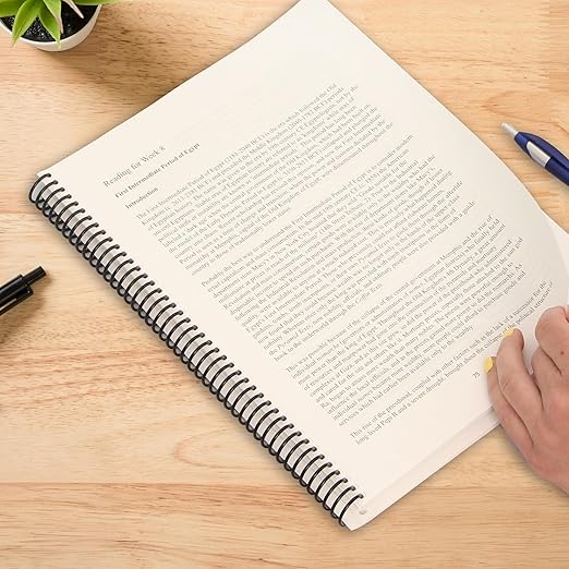 PrintWorks Professional Pre-Punched Spiral Binding Paper - 44-Hole (4:1 Pitch Hole Punch) - Book Binding Printer Paper - Made in the USA - 400 Sheets - 8.5" x 11" - 28 lb - 92 Bright White (04165)