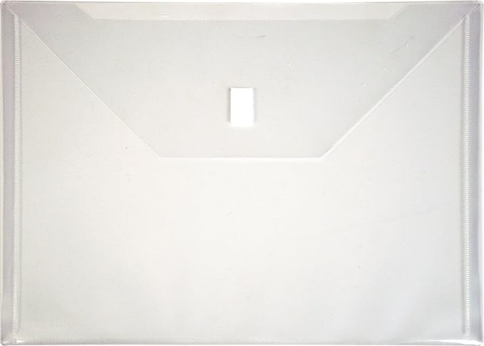 Lion Design-R-Line Poly Envelope with Extra Pocket, 9.75 x 12.5 Inches, Clear, Pack of 6 (22070-CR-6P)
