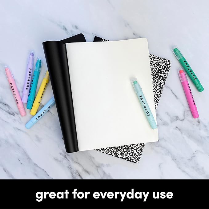 PAPERAGE Soft Cover Blank Journal Notebook, 2 Pack, (Blush), 100 Pages, Large 7.5 inches x 9.5 inches, Ideal for Sketch Book, Note Taking & Travel Journal
