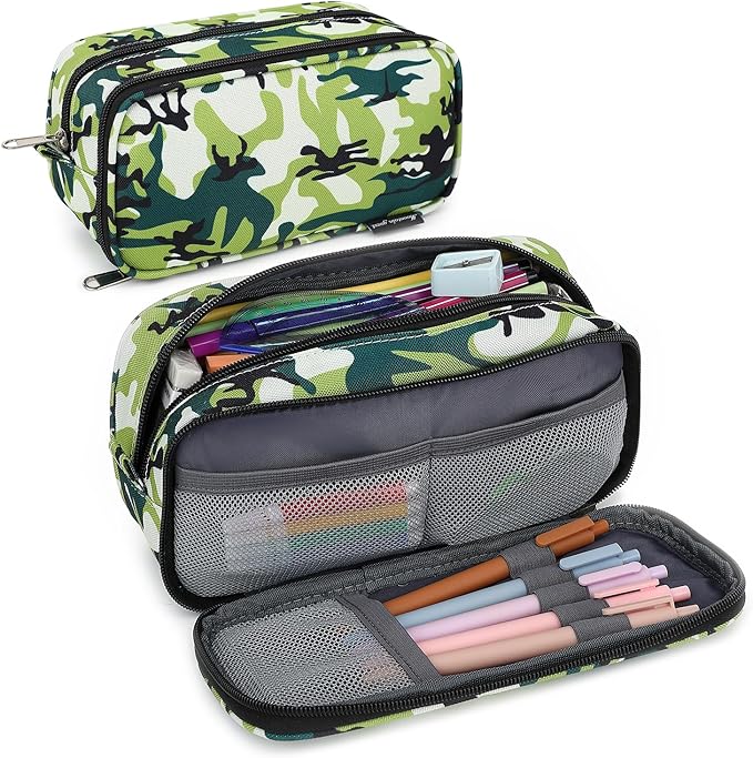 Pencil Cases for kids, Large Capacity Pencil Pouch, Office College School Marker Organizer Case pen for Men Women Adult Teens