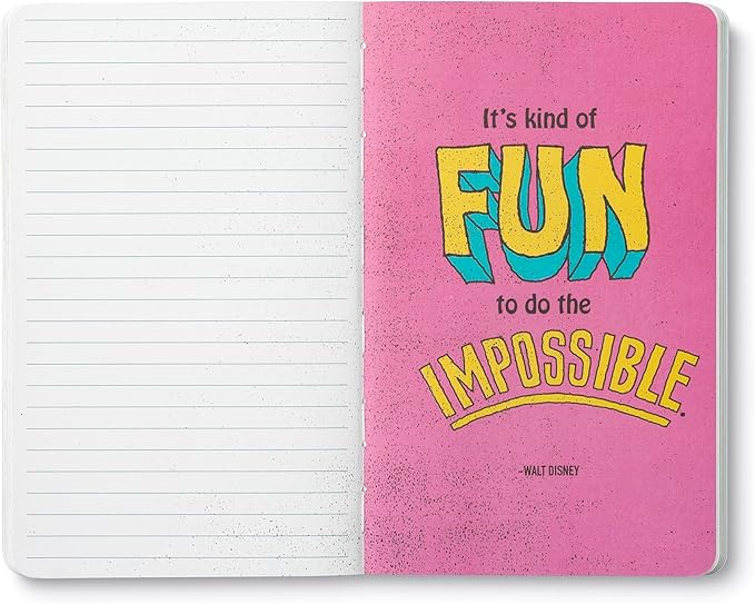 Compendium Softcover Journal - It’s Possible – A Write Now Journal with 128 Lined Pages, 5″W x 8″H