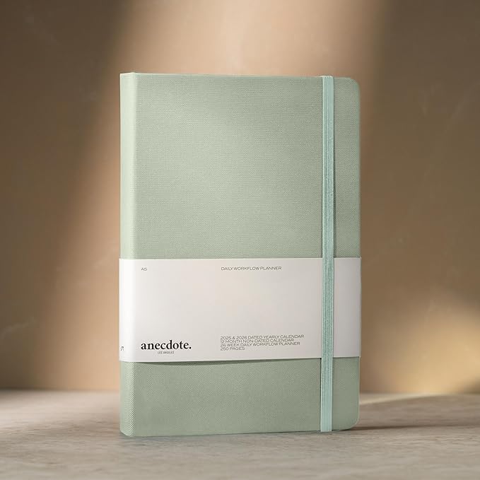 Anecdote 2025-2026 Planner: A Monthly, Weekly & Daily Planner 2025-2026 for Planning Your Success - A5 Size Hardcover Start Anytime and Achieve your Goals. - Dutch Blue
