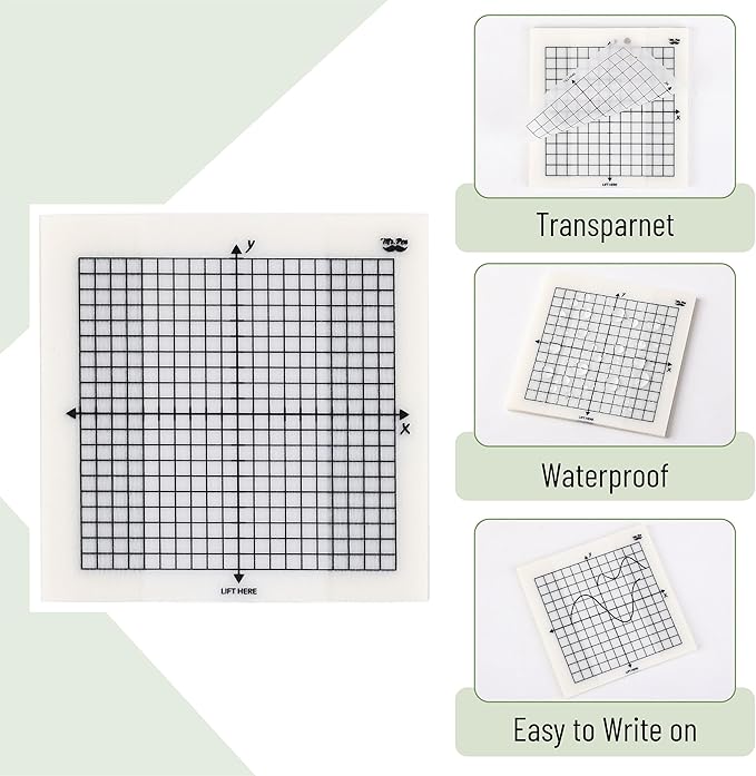 Mr. Pen- Transparent Graph Paper Sticky Notes, 300 Sheets, 3x3 Inch, Graph Sticky Notes, Math Graph Paper, Graphing Sticky Notes, Grid Sticky Notes, Grid Notepad, Mini Graph Paper