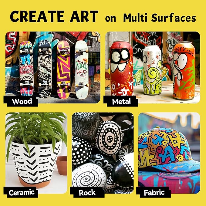 3 Jumbo Permanent Markers Gold, 15mm Thick Wide Tip, Large Acrylic Paint Markers for Rock Painting, Poster, Stone, Ceramic, Glass, Wood, Canvas