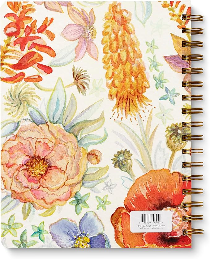 Compendium Spiral Notebook – Seek Out Beauty Where It Lives. – A Designer Spiral Notebook with 192 Lined Pages, College Ruled, 7.5" W x 9.25" H