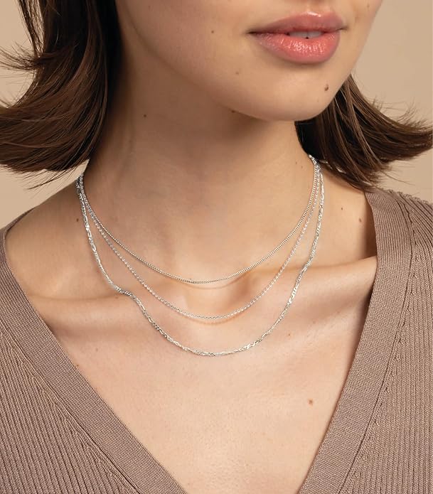 Herringbone Necklace for Women,Dainty Gold Necklace,14k Gold Plated Snake,Gold Chain Choker Necklaces,Simple Gold Layered Necklaces,Gold Jewelry Gift for Women