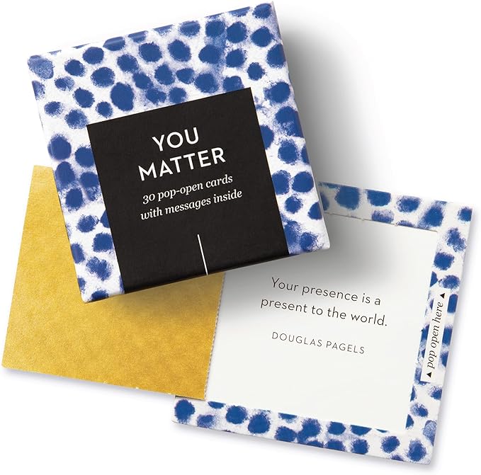 Compendium ThoughtFulls Pop-Open Cards — 4-Pack of You're Awesome, You Matter, You're Wonderful, Yay You —120 Pop-Open Cards, Each with a Different Message Inside
