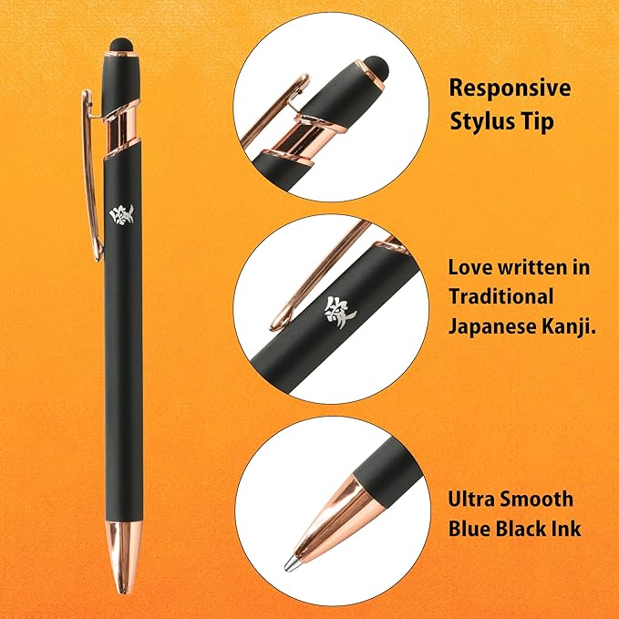 Plus Stationery Kit White (Scissors, stapler, tape, liquid glue, cutter, ruler, tape measure, pin for SIM card replacement) TD-001 30-210 With Original Stylus Ballpoint Touch Pen