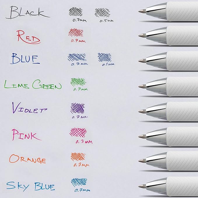 Pentel Pink BCA EnerGel Pearl RTX Retractable Gel Pen, 0.7mm (BL77WBP2PP)
