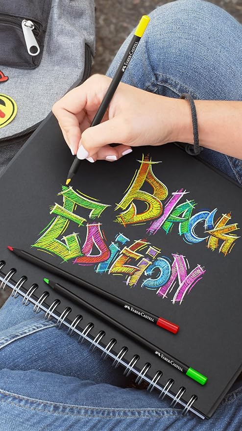 Faber-Castell Black Edition Colored Pencils: 24 Classic