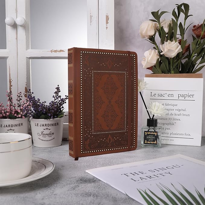 TIEFOSSI Bullet Dot Journals for Women Men, Dot Journals for Writing Women, 160gsm Thick Paper, 190 Numbered Pages, for Planner Organization