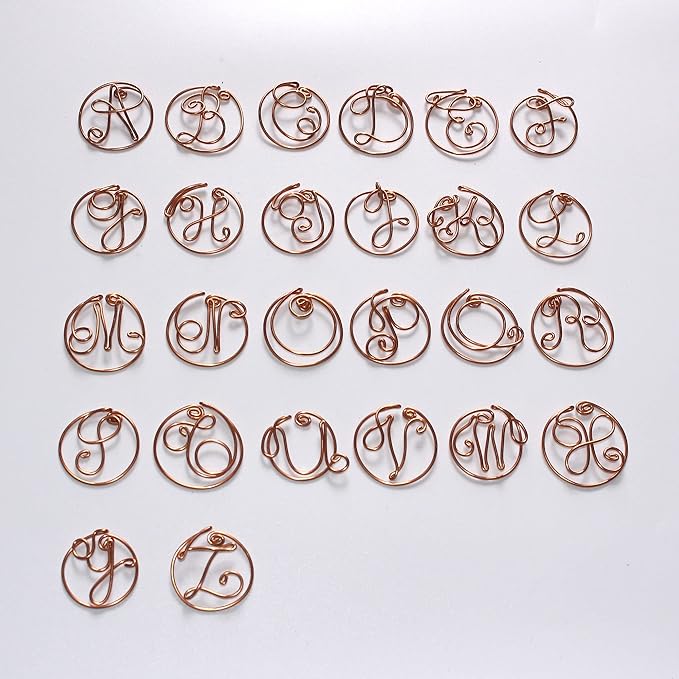 Personalized Initial Copper Card, Copper Initial, Anniversary Card for Her, Couple, Gift for Her (J)