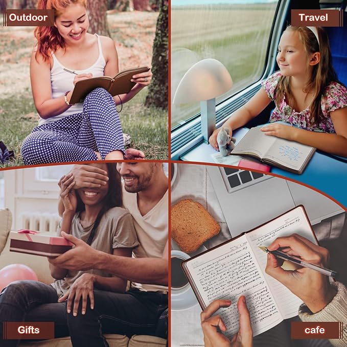 2025 Leather Vintage Journal Notebook,300 Pages,Leather Softcover Lined Journal Notebooks for Women Men,Notebook Journals for Writing Travel,Business,Office,7.1'' X 9.8''