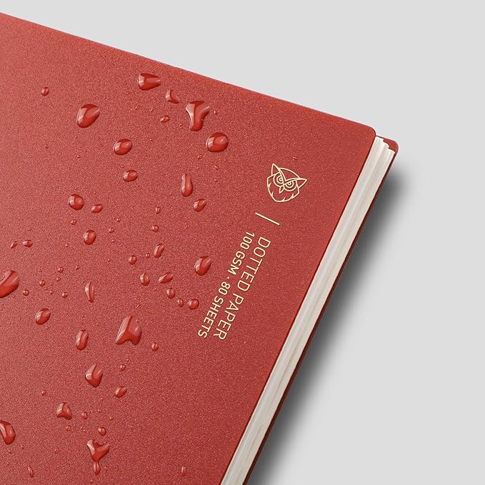 EMSHOI Dotted Journal Spiral Notebook 5.7" x 8.22" - 4 Pack 640 Pages 100gsm Thick Paper, A5 Dot Grid Notebook, Plastic Hardcover Bullet Notebooks Journals for Writing Women Men Work School Supplies