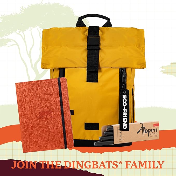 Dingbats A5+ Wildlife Notebook Journal Softcover, Cream 100gsm Ink-Proof Paper, 6 x 8.3 inches, 112 pages (Orange Tiger, Lined Format)