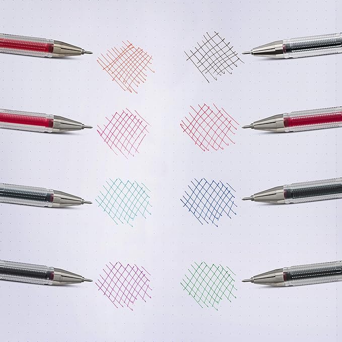 Pentel Arts Slicci 0.25 mm Extra Fine Gel Pen, Baby Blue Ink, Box of 12 (BG202-S2)