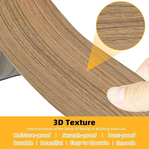 GSCIT Club Wood Grain Repair Tape, 2.4 inch X 100ft Self Adhesive Natural Walnut Grain Repair Patch for Tables, Chairs, Baseboards, Doors, Windows, Floors, Handicraft DIY.