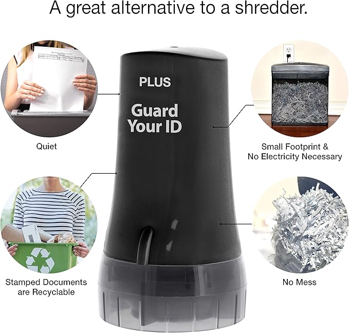 Guard Your ID Advanced Security Roller 2.0 for Identity Theft Prevention Stamping Black