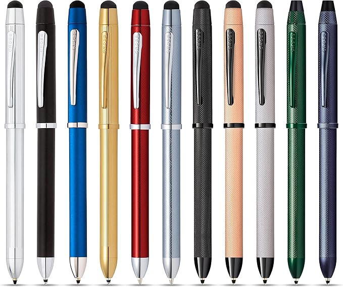 Cross Tech3+ Refillable Tech3+ Presented in a Premium Gift Box - Medium Point, Black Ink, Dark Blue