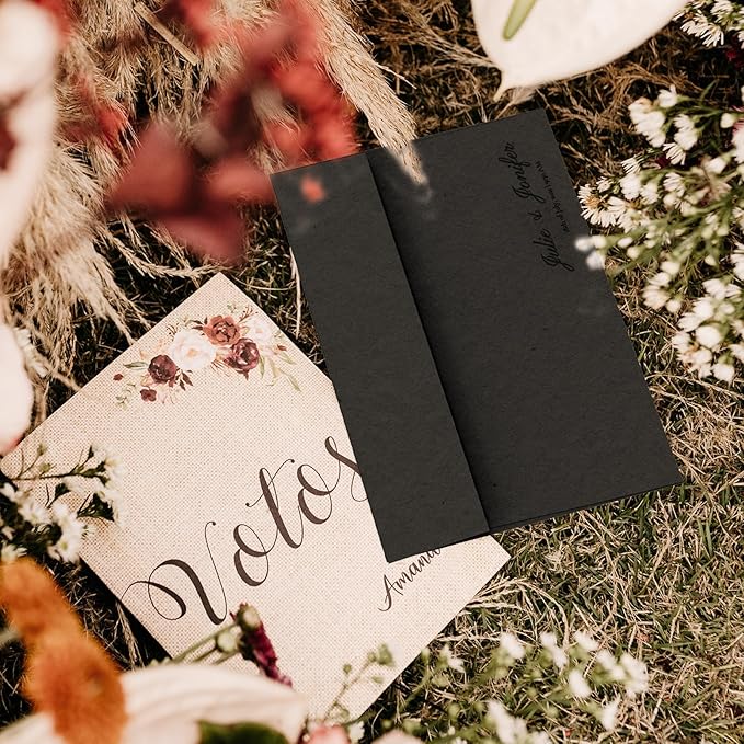 A7 Black Envelopes 100 Pack, Goefun Self Seal Printable Envelopes for Invitation, 5x7 Greeting Cards, Graduation, Birthday, 5.25 x 7.25 in, 120GSM