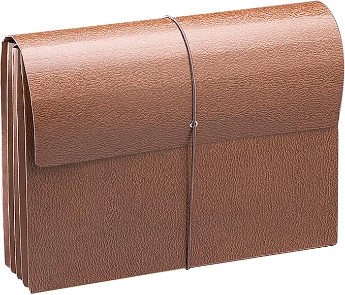 Smead Classic Expanding File Wallet with Flap and Cord Closure, 3-1/2" Expansion, Legal Size, Redrope, 10 per Box (71356)