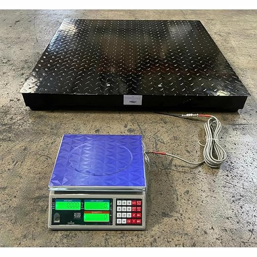 Liberty Scales LS-700-DC Dual Counting Smart Weighing Scale Systems, Size 84" x 84" (7' x 7') - C-Scale (33 lb x .001 lb) / Floor Scale 5000 lb x 1 lb