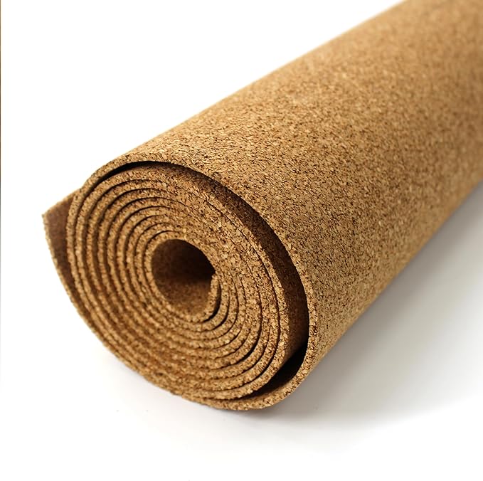 Flipside Products Cork Roll 4' x 6' x 3MM - DIY Bulletin Board, Wall Accent, Décor, Soundproofing, Cork Board Roll, Push Pin Display, Home, School, Office - Environmentally Friendly, Self-Healing