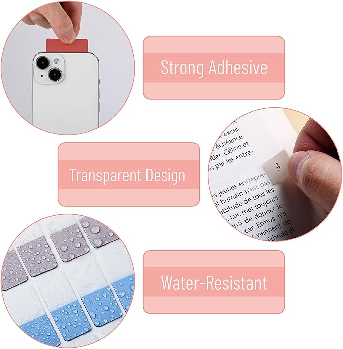 Mr. Pen- Sticky Index Tabs, 240 Pcs, Vibrant Sticky Tabs for Notebooks, Page Markers, Page Tabs for Binders, Page Tabs Sticky Tabs for Books, Notebook Tabs, Book Sticky Tabs for Notebooks