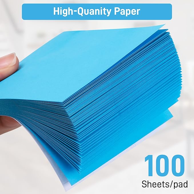 24 Pack Sticky Notes 3x3 Inches, 8 Bright Colors Self-Stick Notes, Strong Adhesive Sticky Memo Pads forHome Office School, 100 Sheets/Pad