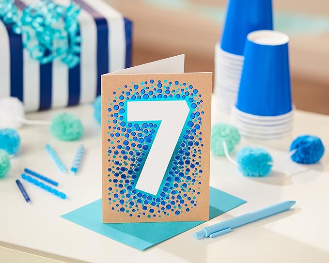 American Greetings 7th Birthday Card (Big 7)