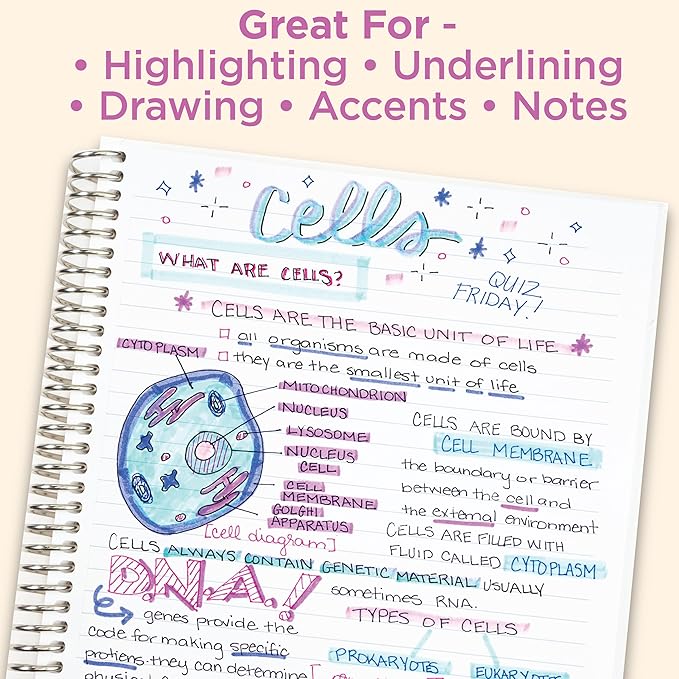 Zebra Pen Mildliner Double-Ended Highlighter Set, Chisel and Bullet Point Tips, No Bleed Bible Assorted Neutral and Gentle Ink Colors, 10-Pack, Model Number: 78701