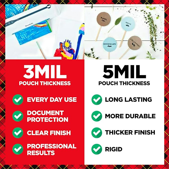 Scotch Thermal Laminating Pouches, 100 Count, Clear, 5 mil., Laminate Homemade Ornaments, Christmas Banners and Gift Tags, Ideal Holiday Supplies, Fits ID Card Sized (2.4 in. × 4.2in.) Paper