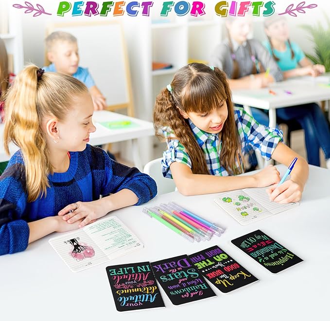 24 Pcs Mini Inspirational Notebooks Bulk with 24 Pcs Colorful Pens, Small Pocket Journal Notepads Set, Motivational Bulk Gifts for Women Men Teacher Student Kids, Fun School Office Supplies,3.5"x5.5"
