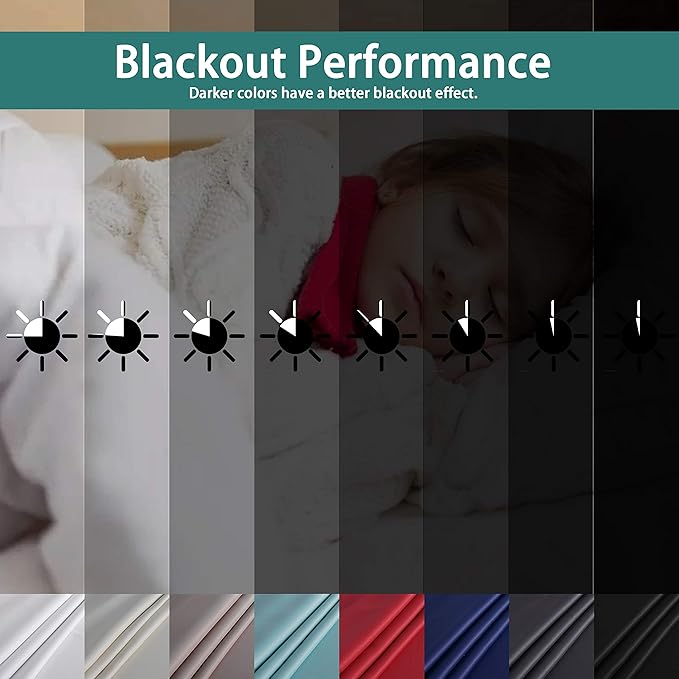 BONZER Room Divider Curtain Grommet Thermal Insulated Wide Blackout Curtains for Bedroom Living Room, 96L x 70W Inch (8L x 5.8W ft), 1 Panel, Black